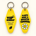 Yellow · Brighter tomorrow fob, front and back
